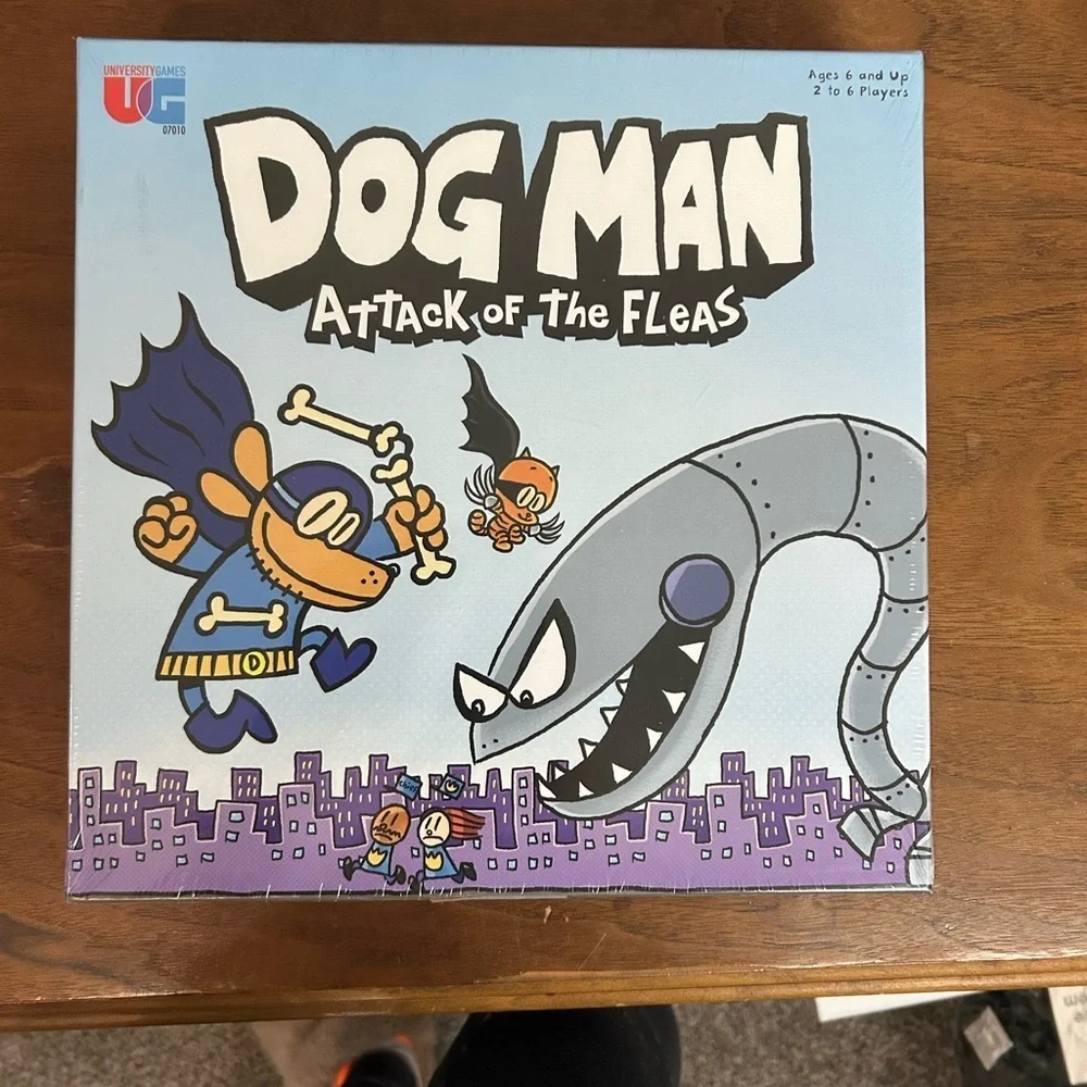 Brand New Dog Man Attack of the Fleas Board Game